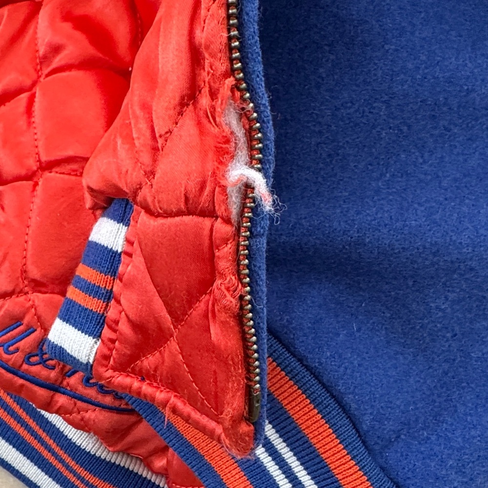 Mitchell & Ness NY Mets Cooperstown Collection Reversible Varsity Jacket - Picture 7 of 12